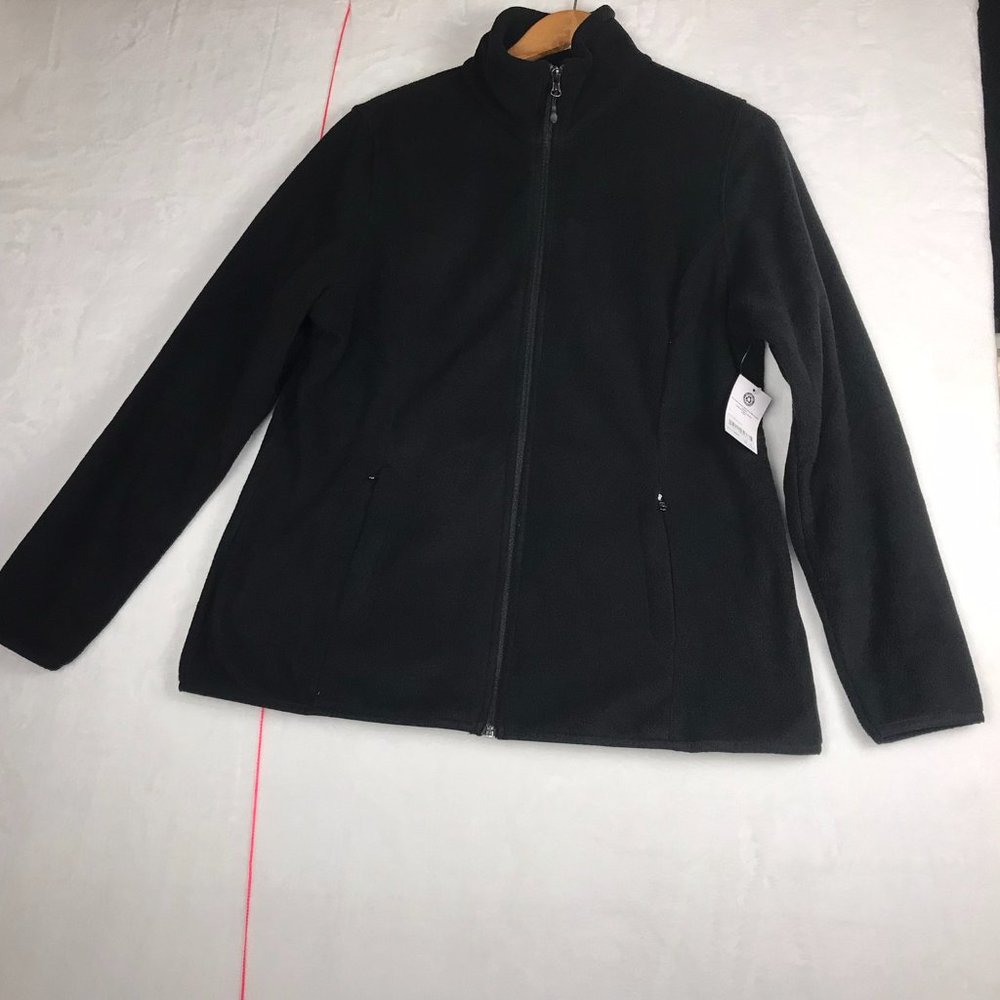 Amazon Essentials | Women's Black Classic Full Zip Soft Fleece Jacket XL